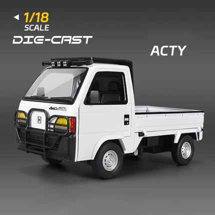 1:18 Hondas ACTY Picku Alloy Car Model Sound and Light Pull Back Children's Toy Collectibles Birthday Gift