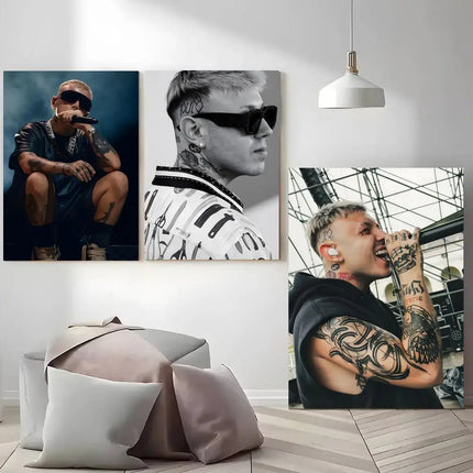 Singrer Rapper L-Lazza Poster Modern And Elegant Wall Stickers For Home Decor Living Room Dormitory Wall Art