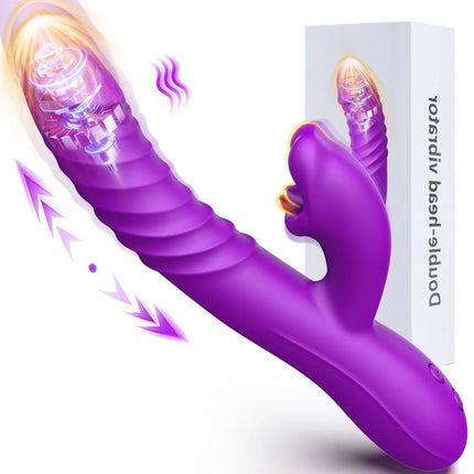 Female Licking Thrusting Dildo Vibrator G Spot Clitoris Anal Stimulator Vagina Masturbators Adult Sex Toy for Women 18+