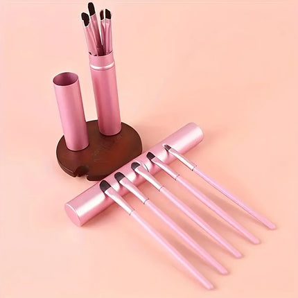 5-piece cosmetic brush set, eye shadow concealer soft brush, portable travel mini cosmetic tool brush