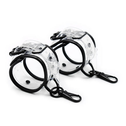 Adjustable Sex Handcuffs - Fetish Hand Shackles BDSM Binding Toys, SM Restraints Exotic Bondage Cuffs, Adult Game for Women