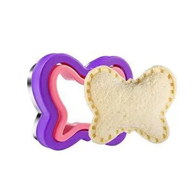 Sandwich Cutter And Sealer Set For Kids Children Food Cookies Bread Toast Maker Mold Fruit Vegetable Cutters Shapes Baking Tools