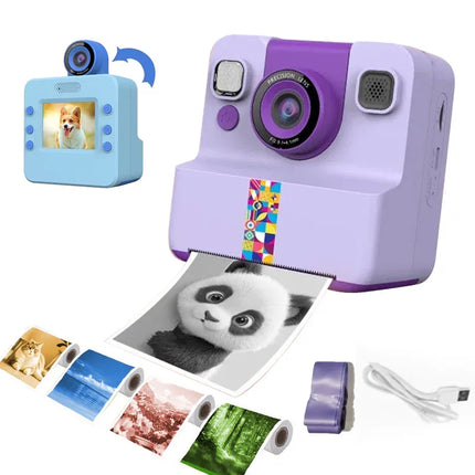 Digital Children Camera For Photography Mini Printer Portable Thermal Instant Print Photo Kids Camera 2.4inch HD Video Toy Gifts
