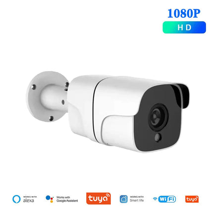 Tuya 5G Wifi IP Camera Outdoor Bullet 5MP Home Security Camera Motion Detection 1080P HD Color Night Vision Audio Surveillance