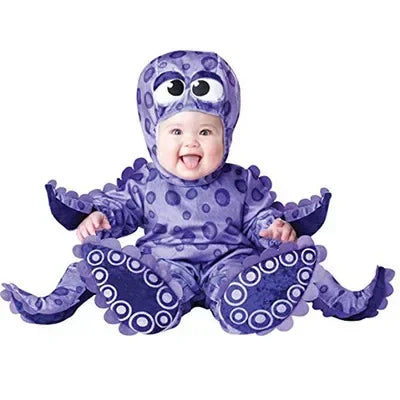 2024 New Arrival High Quality Baby Boys Girls Halloween Dinosaur Costume Romper Kids Clothing Set Toddler Co-splay Triceratops