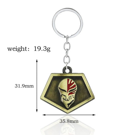 Anime Bleach Keychain Cosplay Props Kurosaki Ichigo Pendant Necklace For Women Men Backpack Charm Choker Jewelry Gifts