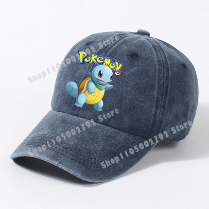 Pokemon Baseball Caps Pikachu Kawaii Anime Figures Sunshade Hats Summer Outdoor Parent-Child Sunhat Trendy Duck Tongue Cap Gift