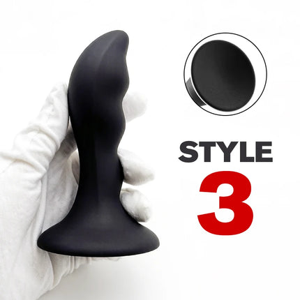 Silicone Base of Suction Cup Anal Plug Big Butt Plug Anal Erotic Sex Toys Pleasure Anal Stimulation Beads Adult Erotic Sex Toy