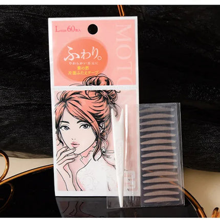 MOTONOZEN Double Eyelid Tape Sticker Invisible Fold Eyelid Paste Clear Beige Stripe Self-adhesive Natural Eye Makeup Tool