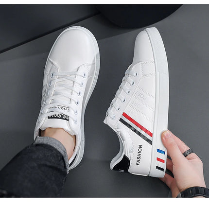 Spring and Autumn Men's Shoes New Style Low-Top Lightweight Large Size Trendy Shoes Student Fashion Versatile Thick-Soled Sports Shoes Casual Sneakers