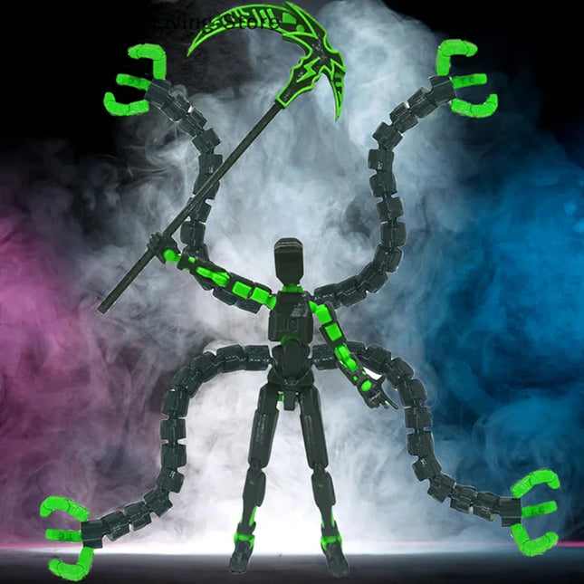 Titan 13 Action Figures T13 Figure 3D Printed Multi-Jointed Movable Lucky 13 Action Figure Nova 13 Action Figure Dummy Kids Gift