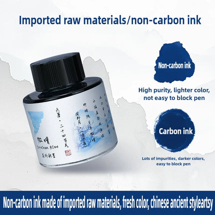 Ostrich 24 Colors 30/15ml Layered Chromatography Fountain Pen Ink Vibrant Gradient Watercolor Non Carbon Non Clogging Stationery