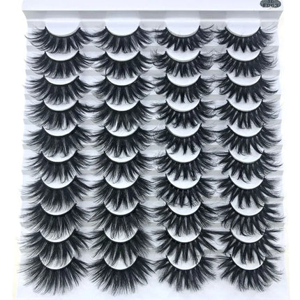 20 pairs 3D Mink Lashes Natural False Eyelashes Dramatic Volume Fake Lashes Makeup Eyelash Extension Silk Eyelashes