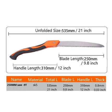 LAOA Garden Saw Pruner Secateurs Pruning SK5 Gardening Serra Camping Saws Foldable Sharp Tooth DIY Woodworking Hand Tool