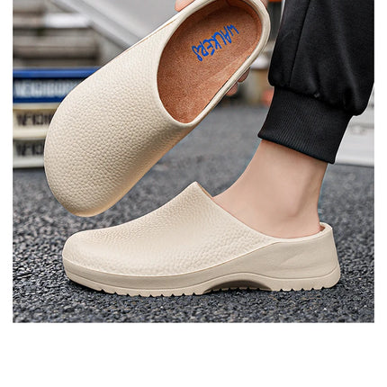Hotel kitchen non-slip and oil-resistant Chef's shoes Casual flat work safe Men's shoes Breathable and comfortable plus size 47