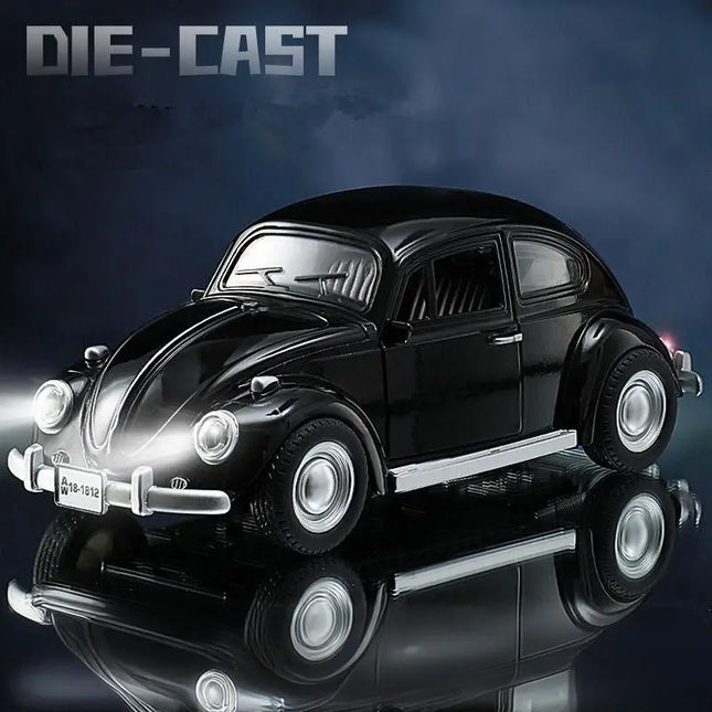 1:18 Beetle Alloy Classic Car Model Diecasts Metal Vehicles Car Model High Simulation Sound Light Collection Childrens Toys Gift