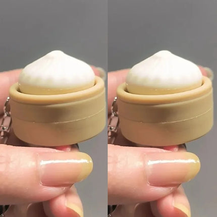 Mini Steamed Bun Stress Relief Soft and Slow Rebound Kneading Kneading Decompression Bun Clicker Keychain Decompression Keyring