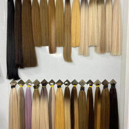100% Human Hair Bulk No Weft Remy Vietnam Hair Straight Hair Bundles Real Natural Black Hair 613 Blonde 30inch For Braiding