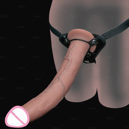 Realistic Long Dildo Anal Plug with Suction Cup Strap-on Penis Butt Plug Long Dick Sex Toys for Women men Phallus Anal Dilator