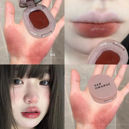 Monochrome Low Saturation Matte Blusher Suitable for Lips and Cheeks Makeup Multi-Use Blush Cream Lip Mud Beauty Cosmetics