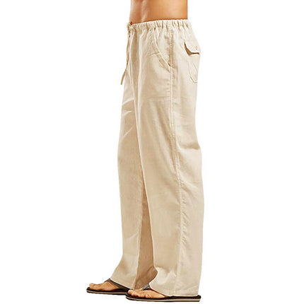 Men's Pants Loose Cool Casual Long Pants Elastic Waist Long Pant Casual Large Size Streetwear Lightweight Trousers