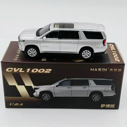 MASSDI 1/64 scale  Suburban alloy SUV car model Adult boy toys Collectibles Souvenirs Gifts Static finished ornaments