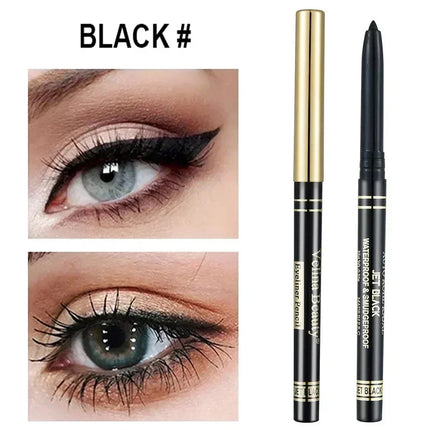 Black Brown Eyeliner Waterproof Quick Drying Eyeliner Gel Pen Lasting Smooth Concealer Pencil Not Blooming Eye Makeup Cosmetics