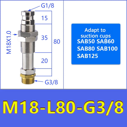 SAB Series Vacuum Suction Cups SAB22/30/40/50 Manipulator Corrugated Sucker Strong Force Nitrile Rubber Industrial Accessories