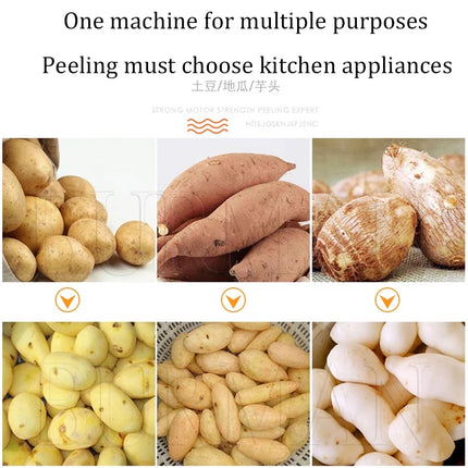 Commercial Electric 110V 220V Potato Peeling Machine Industrial Potato Washing Peeler Machine For Restaurant