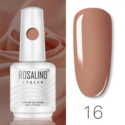 ROSALIND 15ml Nail Gel Polish Macaron Hybrid Varnish Semi Permanent Nail Art Design Soak Off Top Base Coat Esmalte UV Gel Nail