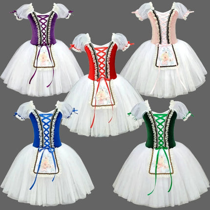 Children's Ballet Skirt Girls' Dance Skirt Campus Dance Program Ballerina Costume Stage Group Performance Costume