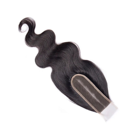 Body Wave 2x6 Closure Human Hair Transparent 2x6 Lace Closure Hair Extensions for Women Straight Hair Natural Color Pre Plucked