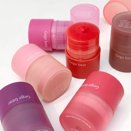 Gege Bear Hydrating Tinted Lip Essence — Moisturizing Water-Gloss Finish, Korean-Style Youthful and Flawless Look Lip Balm