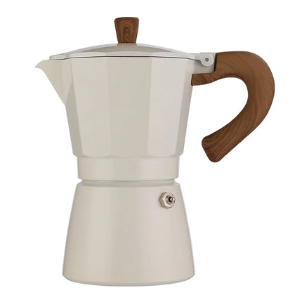 Custom Logo Moka Pot 3-cup Stovetop Espresso Maker Elegant Coffee & Tea Set