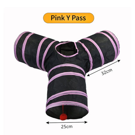 Cat Tunnel Pet Supplies Cat S-Type Play Tunnel Foldable Cat Tunnel Cat Toy Breathable Drill Barrel for Indoor Loud Paper