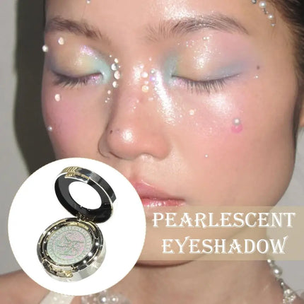 4Colors Galaxy Chameleon Monochrome Eye Shadow Flash Long-Lasting Spotflash Highlight Eyeshadow Pearlescent Silky