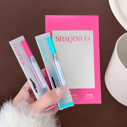 SHAQINUO Curly Black Sun Flower Mascara + Makeup Remover Set All Day Long-Wearing Lash-Lengthening Thick Volume Eyelashes