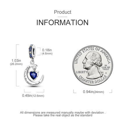 Orstarry Charm Silver 925 Beads Blue Series Fit Bracelet Charms DIY Original Fashion Pendants For Women Jewelry Trendy Gifts