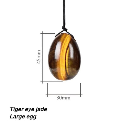 High-quality Natural Tiger Eye Yoni Egg Women Kegel Exercise Ben Wa Ball Jade Egg Wand Vaginal Muscle Tightening Massage Ball