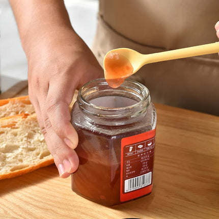 Silicone double-headed jam spatula, kitchen silicone spatula, jam spatula, household double-headed mixing stick, spoon