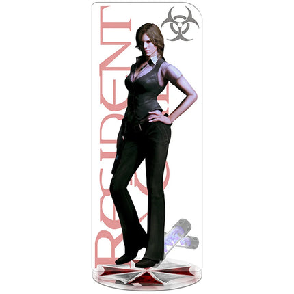 RE4 Resident Evil 4 Castle Reset Leon Scott Kennedy Keychain Acrylic Stand Model Plate Gift Wholesale Game Related Products