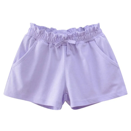 Girls' Shorts Summer Kids Children Cotton Pants Blank Solid Baby Casual Young Girl’s Clothing Plain Trousers 1-10 Years