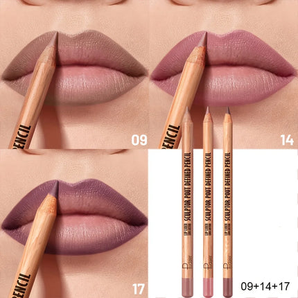Light Beige Matte Lip Pencil Non-Drying Formula Lip Liner Enhancer Christmas Present