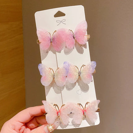 Super Fairy Butterfly Hair Clips for Girls,Cute Barrettes, Lovely Hair Accessories,Side Bangs Clips for Toddlers & Little Girls.