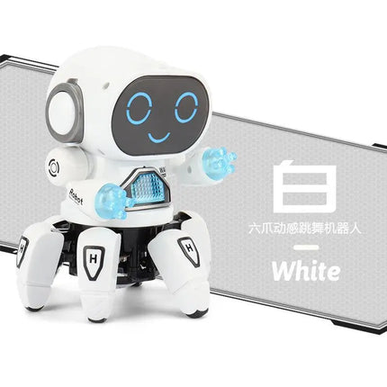 Creativity Dance Robots Music LED 6 Claws Octopus Robot Birthday Gift Toys For Children Early Education Baby Toy For Boys Girls