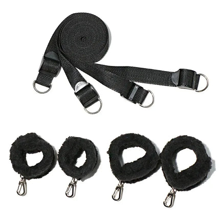 BDSM Bed Restraint Bondage Gear Sexy Adult Female Handcuffs Open Leg Cuffs Couple 18+ SM Slave Erotic Sexual Games Sex Toy Set