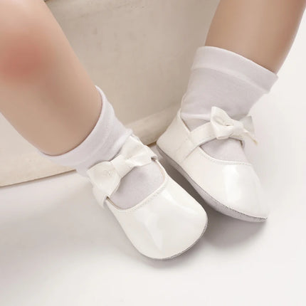 Baby Girl Shoes Bowknot Flats Soft Sole Newborn Princess Walker Sandals Formal Toddler Shoe