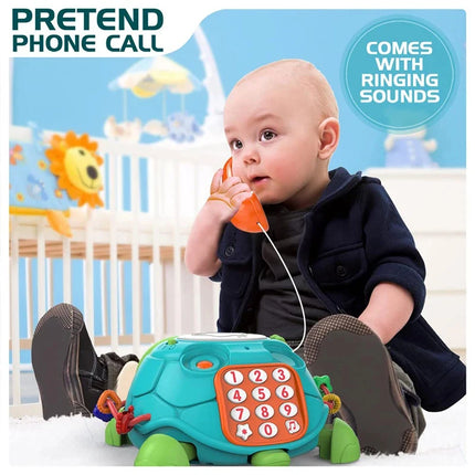 Baby 6-18 Months Music Turtle Crawling Light Sound Music Girl Boy Early Learning Educational Toys Infant Toddler Gifts