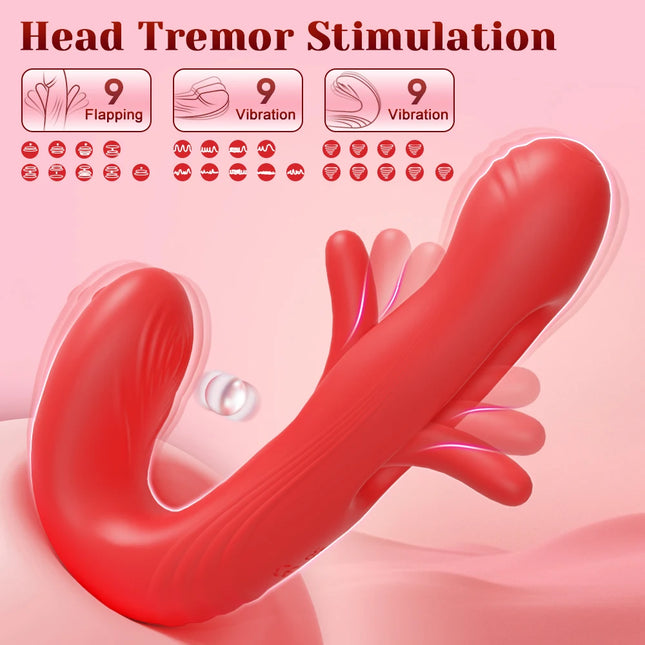Tapping Flapping Sex Toys Vibrator for Women Clitoris Clit Sucker Stimulator Tongue Licking Oral Female Rabbit Sucking Vibrators
