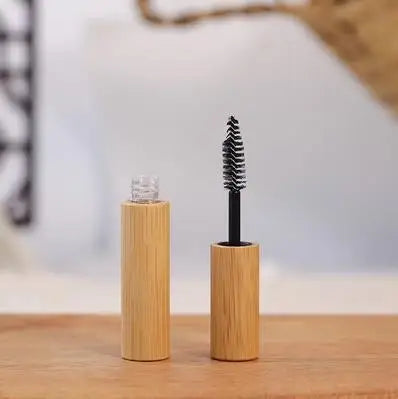 Natural Health Bamboo Lip Gloss Glaze Tube Eyelash Mascara Bottle High-grade Eyeliner Container DIY Nail Edge Oil Empty Tube